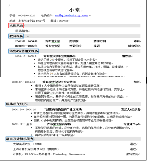 好简历简而有力,敲门砖用脚走出 ―― 中药学院开展《简历特训》讲座